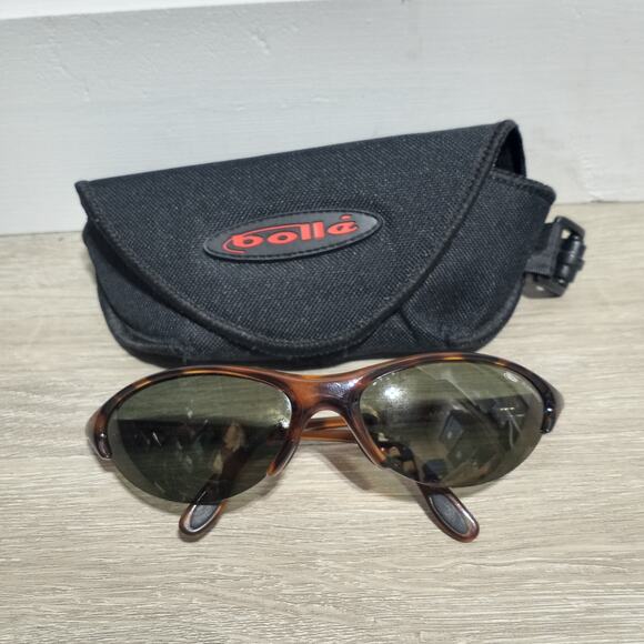 Bolle Polarized Sunglasses Tortise Shell Pattern With Case - Picture 1 of 10